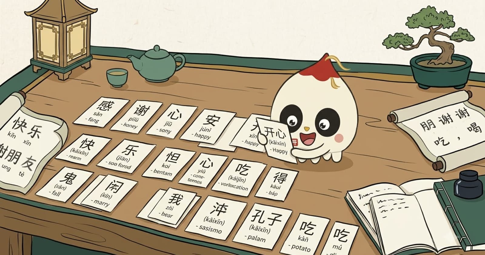 Từ vựng HSK 2 — thẻ chữ Hán kèm pinyin, âm Hán-Việt và nghĩa tiếng Việt