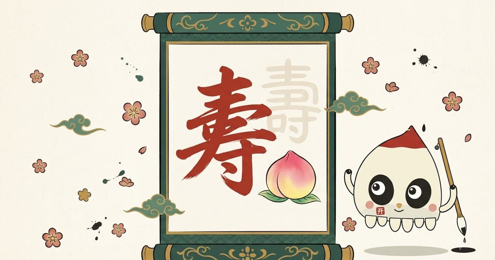 Chữ 寿 (thọ) thư pháp và thứ tự 7 nét viết trong tiếng Trung